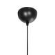 GLOBOSTAR® JUTE 203-0090 Μοντέρνο Κρεμαστό Φωτιστικό Οροφής με Ντουί 1 x E27 AC 220-240V IP20 - Μαύρο & Μπεζ - Μ30 x Π30 x Υ23cm