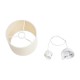 GLOBOSTAR® BLAZE 203-0106 Μοντέρνο Κρεμαστό Φωτιστικό Οροφής με Ντουί 1 x E27 AC 220-240V IP20 - Μπεζ - Μ22 x Π22 x Υ20cm
