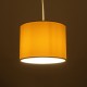 GLOBOSTAR® BLAZE 203-0106 Μοντέρνο Κρεμαστό Φωτιστικό Οροφής με Ντουί 1 x E27 AC 220-240V IP20 - Μπεζ - Μ22 x Π22 x Υ20cm