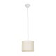 GLOBOSTAR® BLAZE 203-0106 Μοντέρνο Κρεμαστό Φωτιστικό Οροφής με Ντουί 1 x E27 AC 220-240V IP20 - Μπεζ - Μ22 x Π22 x Υ20cm