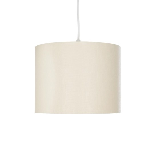 GLOBOSTAR® BLAZE 203-0106 Μοντέρνο Κρεμαστό Φωτιστικό Οροφής με Ντουί 1 x E27 AC 220-240V IP20 - Μπεζ - Μ22 x Π22 x Υ20cm