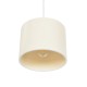 GLOBOSTAR® BLAZE 203-0106 Μοντέρνο Κρεμαστό Φωτιστικό Οροφής με Ντουί 1 x E27 AC 220-240V IP20 - Μπεζ - Μ22 x Π22 x Υ20cm