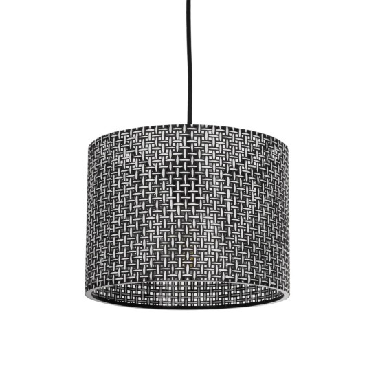 GLOBOSTAR® CLAIRIE 203-0133 Μοντέρνο Κρεμαστό Φωτιστικό Οροφής με Ντουί 1 x E27 AC 220-240V IP20 - Μαύρο & Λευκό - Μ22 x Π22 x Υ18cm GLOBOSTAR® CLAIRIE 203-0133 Μοντέρνο Κρεμαστό Φωτιστικό Οροφής με Ντουί 1 x E27 AC 220-240V IP20 - Μαύρο & Λευκό - Μ22 x Π22 x Υ18cm