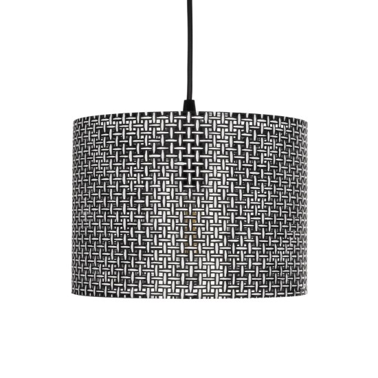 GLOBOSTAR® CLAIRIE 203-0133 Μοντέρνο Κρεμαστό Φωτιστικό Οροφής με Ντουί 1 x E27 AC 220-240V IP20 - Μαύρο & Λευκό - Μ22 x Π22 x Υ18cm GLOBOSTAR® CLAIRIE 203-0133 Μοντέρνο Κρεμαστό Φωτιστικό Οροφής με Ντουί 1 x E27 AC 220-240V IP20 - Μαύρο & Λευκό - Μ22 x Π22 x Υ18cm