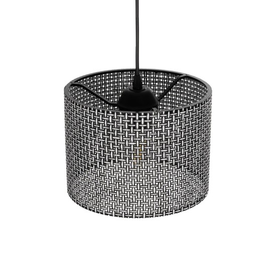 GLOBOSTAR® CLAIRIE 203-0133 Μοντέρνο Κρεμαστό Φωτιστικό Οροφής με Ντουί 1 x E27 AC 220-240V IP20 - Μαύρο & Λευκό - Μ22 x Π22 x Υ18cm GLOBOSTAR® CLAIRIE 203-0133 Μοντέρνο Κρεμαστό Φωτιστικό Οροφής με Ντουί 1 x E27 AC 220-240V IP20 - Μαύρο & Λευκό - Μ22 x Π22 x Υ18cm