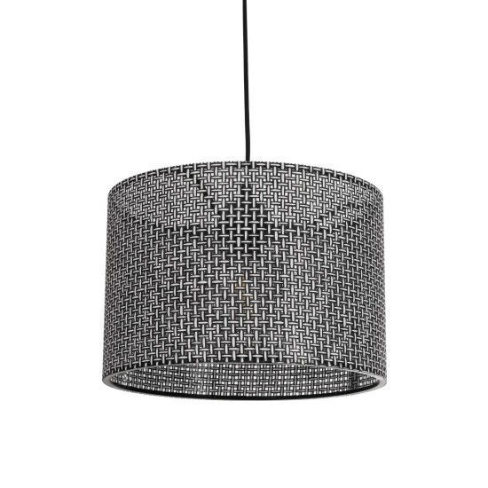 GLOBOSTAR® CLAIRIE 203-0136 Μοντέρνο Κρεμαστό Φωτιστικό Οροφής με Ντουί 1 x E27 AC 220-240V IP20 - Μαύρο & Λευκό - Μ30 x Π30 x Υ22cm GLOBOSTAR® CLAIRIE 203-0136 Μοντέρνο Κρεμαστό Φωτιστικό Οροφής με Ντουί 1 x E27 AC 220-240V IP20 - Μαύρο & Λευκό - Μ30 x Π30 x Υ22cm