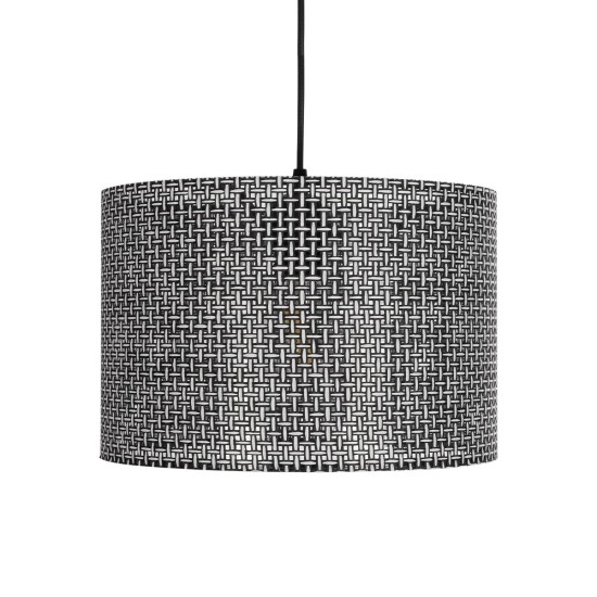 GLOBOSTAR® CLAIRIE 203-0136 Μοντέρνο Κρεμαστό Φωτιστικό Οροφής με Ντουί 1 x E27 AC 220-240V IP20 - Μαύρο & Λευκό - Μ30 x Π30 x Υ22cm GLOBOSTAR® CLAIRIE 203-0136 Μοντέρνο Κρεμαστό Φωτιστικό Οροφής με Ντουί 1 x E27 AC 220-240V IP20 - Μαύρο & Λευκό - Μ30 x Π30 x Υ22cm