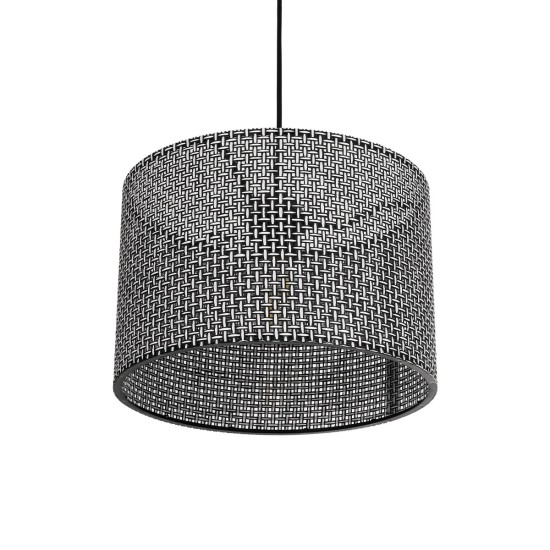 GLOBOSTAR® CLAIRIE 203-0136 Μοντέρνο Κρεμαστό Φωτιστικό Οροφής με Ντουί 1 x E27 AC 220-240V IP20 - Μαύρο & Λευκό - Μ30 x Π30 x Υ22cm GLOBOSTAR® CLAIRIE 203-0136 Μοντέρνο Κρεμαστό Φωτιστικό Οροφής με Ντουί 1 x E27 AC 220-240V IP20 - Μαύρο & Λευκό - Μ30 x Π30 x Υ22cm