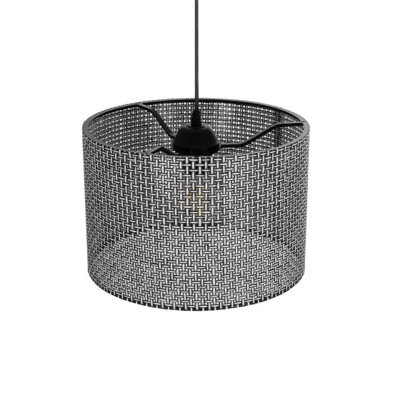 GLOBOSTAR® CLAIRIE 203-0136 Μοντέρνο Κρεμαστό Φωτιστικό Οροφής με Ντουί 1 x E27 AC 220-240V IP20 - Μαύρο & Λευκό - Μ30 x Π30 x Υ22cm GLOBOSTAR® CLAIRIE 203-0136 Μοντέρνο Κρεμαστό Φωτιστικό Οροφής με Ντουί 1 x E27 AC 220-240V IP20 - Μαύρο & Λευκό - Μ30 x Π30 x Υ22cm