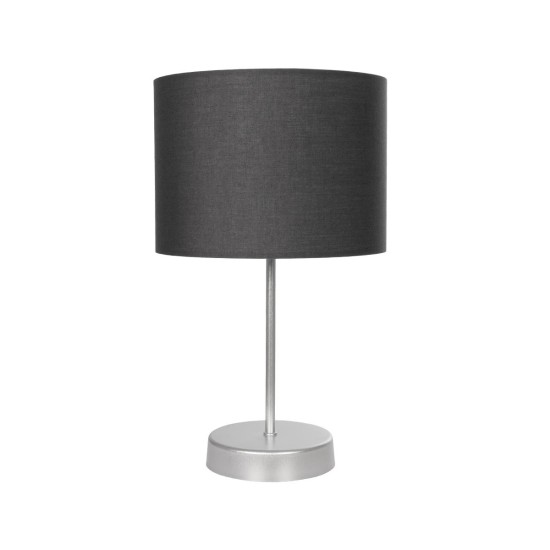 GLOBOSTAR® WIZ 203-0179 Μοντέρνο Επιτραπέζιο Φωτιστικό Πορτατίφ με Ντουί 1 x E27 AC 220-240V IP20 - Ασημί & Γκρι - Μ22 x Π22 x Υ36.5cm GLOBOSTAR® WIZ 203-0179 Μοντέρνο Επιτραπέζιο Φωτιστικό Πορτατίφ με Ντουί 1 x E27 AC 220-240V IP20 - Ασημί & Γκρι - Μ22 x Π22 x Υ36.5cm