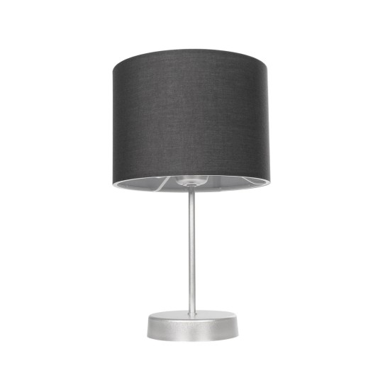 GLOBOSTAR® WIZ 203-0179 Μοντέρνο Επιτραπέζιο Φωτιστικό Πορτατίφ με Ντουί 1 x E27 AC 220-240V IP20 - Ασημί & Γκρι - Μ22 x Π22 x Υ36.5cm GLOBOSTAR® WIZ 203-0179 Μοντέρνο Επιτραπέζιο Φωτιστικό Πορτατίφ με Ντουί 1 x E27 AC 220-240V IP20 - Ασημί & Γκρι - Μ22 x Π22 x Υ36.5cm