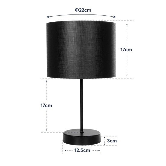GLOBOSTAR® WIZ 203-0179 Μοντέρνο Επιτραπέζιο Φωτιστικό Πορτατίφ με Ντουί 1 x E27 AC 220-240V IP20 - Ασημί & Γκρι - Μ22 x Π22 x Υ36.5cm GLOBOSTAR® WIZ 203-0179 Μοντέρνο Επιτραπέζιο Φωτιστικό Πορτατίφ με Ντουί 1 x E27 AC 220-240V IP20 - Ασημί & Γκρι - Μ22 x Π22 x Υ36.5cm