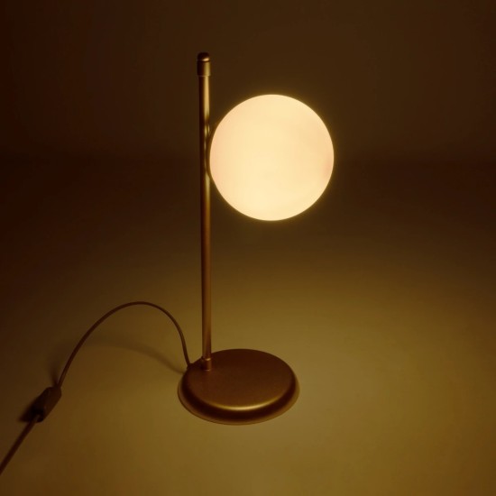 GLOBOSTAR® GLOBUS 203-0182 Μοντέρνο Επιτραπέζιο Φωτιστικό Πορτατίφ με Ντουί 1 x E27 AC 220-240V IP20 - Χρυσό & Λευκό - Μ21 x Π17 x Υ45cm GLOBOSTAR® GLOBUS 203-0182 Μοντέρνο Επιτραπέζιο Φωτιστικό Πορτατίφ με Ντουί 1 x E27 AC 220-240V IP20 - Χρυσό & Λευκό - Μ21 x Π17 x Υ45cm