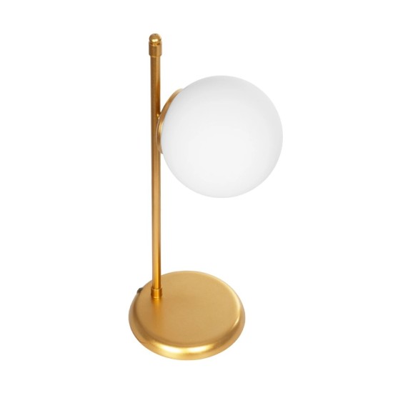 GLOBOSTAR® GLOBUS 203-0182 Μοντέρνο Επιτραπέζιο Φωτιστικό Πορτατίφ με Ντουί 1 x E27 AC 220-240V IP20 - Χρυσό & Λευκό - Μ21 x Π17 x Υ45cm GLOBOSTAR® GLOBUS 203-0182 Μοντέρνο Επιτραπέζιο Φωτιστικό Πορτατίφ με Ντουί 1 x E27 AC 220-240V IP20 - Χρυσό & Λευκό - Μ21 x Π17 x Υ45cm