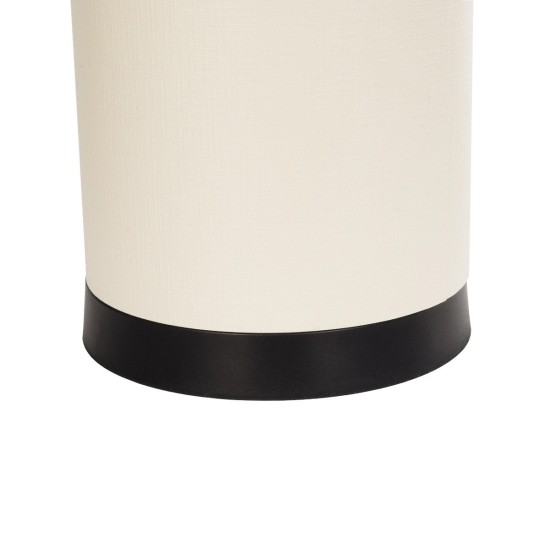 GLOBOSTAR® CYLINDER 203-0183 Μοντέρνο Επιτραπέζιο Φωτιστικό Πορτατίφ με Ντουί 1 x E27 AC 220-240V IP20 - Μαύρο & Μπεζ - Μ14 x Π14 x Υ22cm GLOBOSTAR® CYLINDER 203-0183 Μοντέρνο Επιτραπέζιο Φωτιστικό Πορτατίφ με Ντουί 1 x E27 AC 220-240V IP20 - Μαύρο & Μπεζ - Μ14 x Π14 x Υ22cm