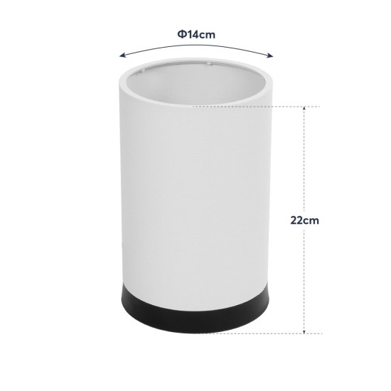 GLOBOSTAR® CYLINDER 203-0183 Μοντέρνο Επιτραπέζιο Φωτιστικό Πορτατίφ με Ντουί 1 x E27 AC 220-240V IP20 - Μαύρο & Μπεζ - Μ14 x Π14 x Υ22cm GLOBOSTAR® CYLINDER 203-0183 Μοντέρνο Επιτραπέζιο Φωτιστικό Πορτατίφ με Ντουί 1 x E27 AC 220-240V IP20 - Μαύρο & Μπεζ - Μ14 x Π14 x Υ22cm