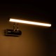 GLOBOSTAR® REFINE 203-0187 Μοντέρνο Φωτιστικό Τοίχου - Απλίκα Καθρέπτη Μπάνιου LED 7W 640lm 120° AC 220-240V IP44 Θερμό Λευκό 2700K - Lumileds SMD Chip - Νίκελ Χρώμιο - Μ35 x Π21 x Υ12cm - 2 Χρόνια Εγγύηση