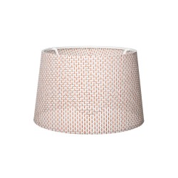 GloboStar® COVER 203-0263 Μοντέρνο Φωτιστικό Καπέλο Μπέζ Διάτρητο Ύφασμα για Ντουί E27- Μ38 x Π38 x Υ24cm