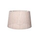 GloboStar® COVER 203-0263 Μοντέρνο Φωτιστικό Καπέλο Μπέζ Διάτρητο Ύφασμα για Ντουί E27- Μ38 x Π38 x Υ24cm