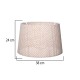 GloboStar® COVER 203-0263 Μοντέρνο Φωτιστικό Καπέλο Μπέζ Διάτρητο Ύφασμα για Ντουί E27- Μ38 x Π38 x Υ24cm