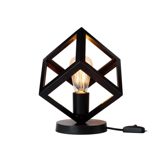 GLOBOSTAR® DISE 203-0272 Μοντέρνο Επιτραπέζιο Φωτιστικό Πορτατίφ με Ντουί 1 x E27 AC 220-240V IP20 - Μαύρο - Μ28 x Π28 x Υ29cm GLOBOSTAR® DISE 203-0272 Μοντέρνο Επιτραπέζιο Φωτιστικό Πορτατίφ με Ντουί 1 x E27 AC 220-240V IP20 - Μαύρο - Μ28 x Π28 x Υ29cm
