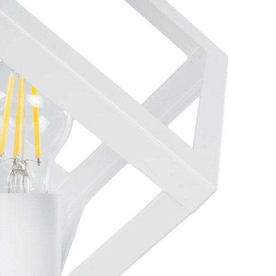GLOBOSTAR® DISE 203-0273 Μοντέρνο Επιτραπέζιο Φωτιστικό Πορτατίφ με Ντουί 1 x E27 AC 220-240V IP20 - Λευκό - Μ28 x Π28 x Υ29cm GLOBOSTAR® DISE 203-0273 Μοντέρνο Επιτραπέζιο Φωτιστικό Πορτατίφ με Ντουί 1 x E27 AC 220-240V IP20 - Λευκό - Μ28 x Π28 x Υ29cm