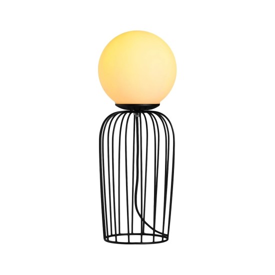 GLOBOSTAR® KAZAF 203-0295 Μοντέρνο Επιτραπέζιο Φωτιστικό Πορτατίφ με Ντουί 1 x E27 AC 220-240V IP20 - Μαύρο & Λευκό - Μ16 x Π16 x Υ40cm GLOBOSTAR® KAZAF 203-0295 Μοντέρνο Επιτραπέζιο Φωτιστικό Πορτατίφ με Ντουί 1 x E27 AC 220-240V IP20 - Μαύρο & Λευκό - Μ16 x Π16 x Υ40cm