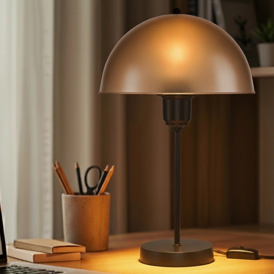 GLOBOSTAR® GAZETA 203-0297 Μοντέρνο Επιτραπέζιο Φωτιστικό Πορτατίφ με Ντουί 1 x E27 AC 220-240V IP20 - Μαύρο & Καφέ - Μ25 x Π25 x Υ39cm GLOBOSTAR® GAZETA 203-0297 Μοντέρνο Επιτραπέζιο Φωτιστικό Πορτατίφ με Ντουί 1 x E27 AC 220-240V IP20 - Μαύρο & Καφέ - Μ25 x Π25 x Υ39cm