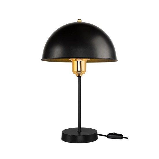 GLOBOSTAR® GAZETA 203-0298 Μοντέρνο Επιτραπέζιο Φωτιστικό Πορτατίφ με Ντουί 1 x E27 AC 220-240V IP20 - Μαύρο & Χρυσό - Μ25 x Π25 x Υ39cm GLOBOSTAR® GAZETA 203-0298 Μοντέρνο Επιτραπέζιο Φωτιστικό Πορτατίφ με Ντουί 1 x E27 AC 220-240V IP20 - Μαύρο & Χρυσό - Μ25 x Π25 x Υ39cm