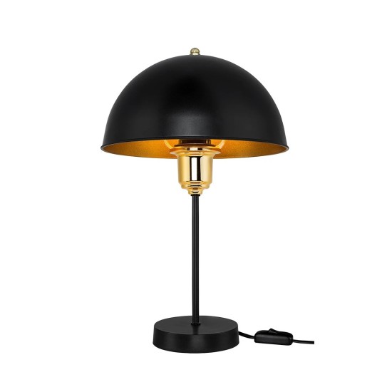 GLOBOSTAR® GAZETA 203-0299 Μοντέρνο Επιτραπέζιο Φωτιστικό Πορτατίφ με Ντουί 1 x E27 AC 220-240V IP20 - Μαύρο & Χρυσό - Μ25 x Π25 x Υ39cm GLOBOSTAR® GAZETA 203-0299 Μοντέρνο Επιτραπέζιο Φωτιστικό Πορτατίφ με Ντουί 1 x E27 AC 220-240V IP20 - Μαύρο & Χρυσό - Μ25 x Π25 x Υ39cm