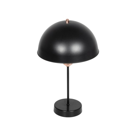 GLOBOSTAR® GAZETA 203-0300 Μοντέρνο Επιτραπέζιο Φωτιστικό Πορτατίφ με Ντουί 1 x E27 AC 220-240V IP20 - Μαύρο & Μπρονζέ - Μ25 x Π25 x Υ39cm