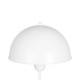 GLOBOSTAR® GAZETA 203-0301 Μοντέρνο Επιτραπέζιο Φωτιστικό Πορτατίφ με Ντουί 1 x E27 AC 220-240V IP20 - Λευκό  - Μ25 x Π25 x Υ39cm