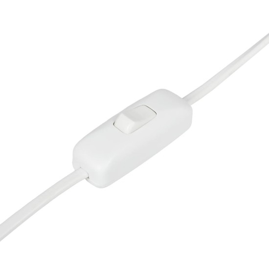 GLOBOSTAR® GAZETA 203-0301 Μοντέρνο Επιτραπέζιο Φωτιστικό Πορτατίφ με Ντουί 1 x E27 AC 220-240V IP20 - Λευκό  - Μ25 x Π25 x Υ39cm