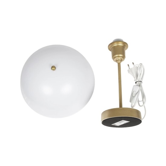 GLOBOSTAR® GAZETA 203-0304 Μοντέρνο Επιτραπέζιο Φωτιστικό Πορτατίφ με Ντουί 1 x E27 AC 220-240V IP20 - Λευκό Δίαφανο & Μπρονζέ - Μ25 x Π25 x Υ39cm GLOBOSTAR® GAZETA 203-0304 Μοντέρνο Επιτραπέζιο Φωτιστικό Πορτατίφ με Ντουί 1 x E27 AC 220-240V IP20 - Λευκό Δίαφανο & Μπρονζέ - Μ25 x Π25 x Υ39cm