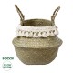 GloboStar® Artificial Garden MILOS 20307 Διακοσμητικό Ψάθινο Καλάθι - Κασπώ Γλάστρα - Flower Pot Μπεζ με Μακραμέ Φ21cm x Υ26cm GloboStar® Artificial Garden MILOS 20307 Διακοσμητικό Ψάθινο Καλάθι - Κασπώ Γλάστρα - Flower Pot Μπεζ με Μακραμέ Φ21cm x Υ26cm