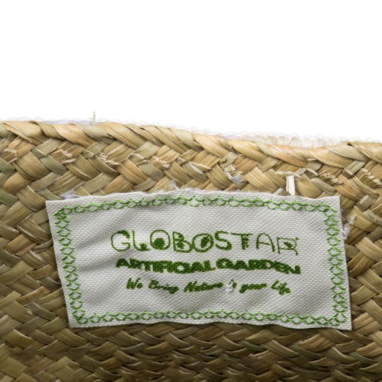 GloboStar® Artificial Garden MILOS 20308 Διακοσμητικό Ψάθινο Καλάθι - Κασπώ Γλάστρα - Flower Pot Μπεζ με Μακραμέ Φ32cm x Υ28cm GloboStar® Artificial Garden MILOS 20308 Διακοσμητικό Ψάθινο Καλάθι - Κασπώ Γλάστρα - Flower Pot Μπεζ με Μακραμέ Φ32cm x Υ28cm