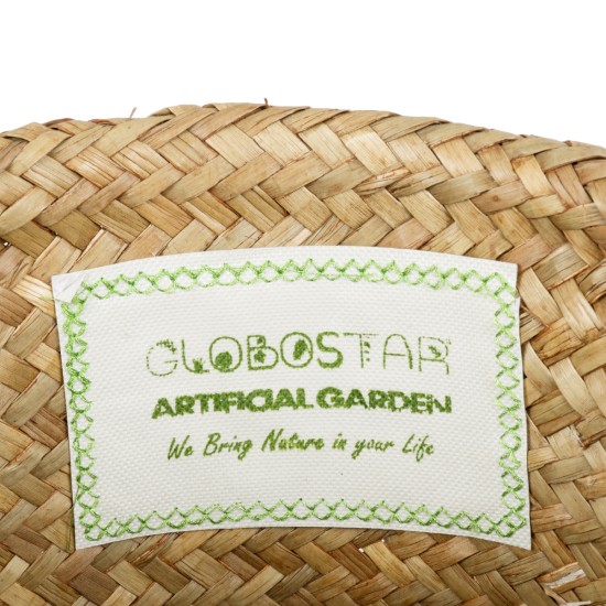 GloboStar® Artificial Garden CECILIA 20342 Διακοσμητικό Ψάθινο Καλάθι - Κασπώ Γλάστρα - Flower Pot Μπεζ Φ24cm x Υ24cm GloboStar® Artificial Garden CECILIA 20342 Διακοσμητικό Ψάθινο Καλάθι - Κασπώ Γλάστρα - Flower Pot Μπεζ Φ24cm x Υ24cm