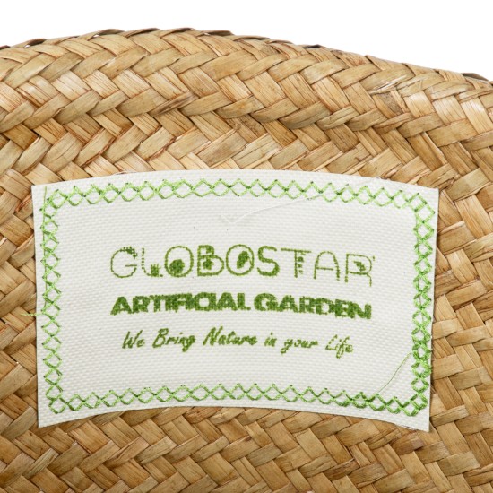 GloboStar® Artificial Garden CECILIA 20343 Διακοσμητικό Ψάθινο Καλάθι - Κασπώ Γλάστρα - Flower Pot Μπεζ Φ26cm x Υ26cm GloboStar® Artificial Garden CECILIA 20343 Διακοσμητικό Ψάθινο Καλάθι - Κασπώ Γλάστρα - Flower Pot Μπεζ Φ26cm x Υ26cm