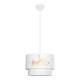 GLOBOSTAR® GIRAFFE 204-0007 Παιδικό Κρεμαστό Φωτιστικό Οροφής με Ντουί 1 x E27 AC 220-240V IP20 - Πολύχρωμο - Μ30 x Π30 x Υ24cm