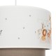 GLOBOSTAR® GIRAFFE 204-0008 Παιδικό Κρεμαστό Φωτιστικό Οροφής με Ντουί 1 x E27 AC 220-240V IP20 - Πολύχρωμο - Μ30 x Π30 x Υ24cm