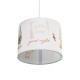 GLOBOSTAR® GIRLSCLUB 204-0010 Παιδικό Κρεμαστό Φωτιστικό Οροφής με Ντουί 1 x E27 AC 220-240V IP20 - Πολύχρωμο - Μ28 x Π28 x Υ24cm