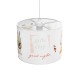 GLOBOSTAR® GIRLSCLUB 204-0010 Παιδικό Κρεμαστό Φωτιστικό Οροφής με Ντουί 1 x E27 AC 220-240V IP20 - Πολύχρωμο - Μ28 x Π28 x Υ24cm