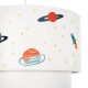 GLOBOSTAR® SATURN 204-0012 Παιδικό Κρεμαστό Φωτιστικό Οροφής με Ντουί 1 x E27 AC 220-240V IP20 - Πολύχρωμο - Μ30 x Π30 x Υ24cm