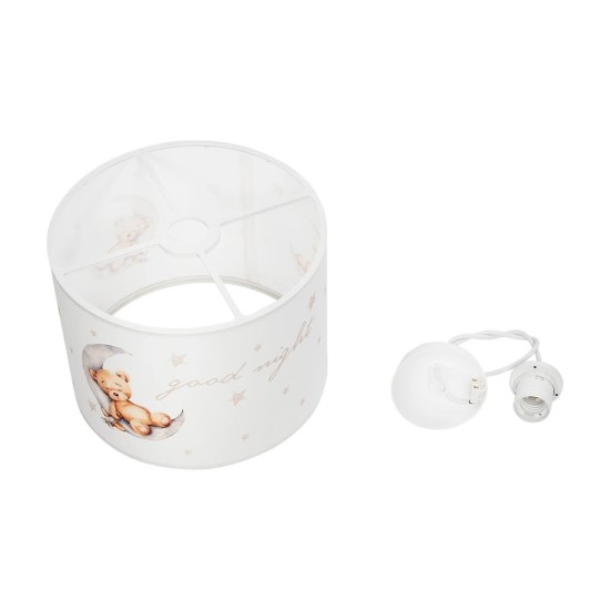 GLOBOSTAR® MOON 204-0013 Παιδικό Κρεμαστό Φωτιστικό Οροφής με Ντουί 1 x E27 AC 220-240V IP20 - Πολύχρωμο - Μ28 x Π28 x Υ24cm