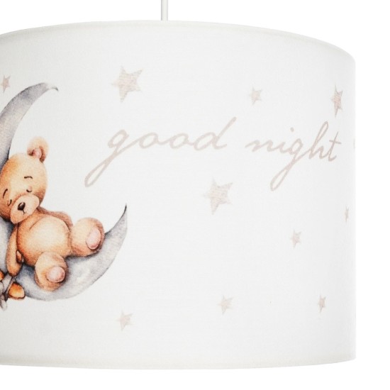 GLOBOSTAR® MOON 204-0013 Παιδικό Κρεμαστό Φωτιστικό Οροφής με Ντουί 1 x E27 AC 220-240V IP20 - Πολύχρωμο - Μ28 x Π28 x Υ24cm