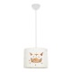 GLOBOSTAR® OWL 204-0017 Παιδικό Κρεμαστό Φωτιστικό Οροφής με Ντουί 1 x E27 AC 220-240V IP20 - Πολύχρωμο - Μ28 x Π28 x Υ24cm