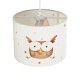 GLOBOSTAR® OWL 204-0017 Παιδικό Κρεμαστό Φωτιστικό Οροφής με Ντουί 1 x E27 AC 220-240V IP20 - Πολύχρωμο - Μ28 x Π28 x Υ24cm