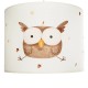 GLOBOSTAR® OWL 204-0017 Παιδικό Κρεμαστό Φωτιστικό Οροφής με Ντουί 1 x E27 AC 220-240V IP20 - Πολύχρωμο - Μ28 x Π28 x Υ24cm