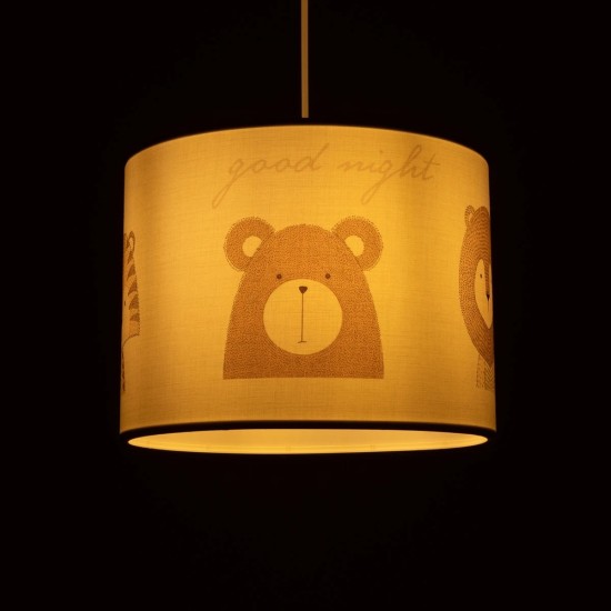 GLOBOSTAR® BEAR 204-0018 Παιδικό Κρεμαστό Φωτιστικό Οροφής με Ντουί 1 x E27 AC 220-240V IP20 - Πολύχρωμο - Μ28 x Π28 x Υ24cm GLOBOSTAR® BEAR 204-0018 Παιδικό Κρεμαστό Φωτιστικό Οροφής με Ντουί 1 x E27 AC 220-240V IP20 - Πολύχρωμο - Μ28 x Π28 x Υ24cm