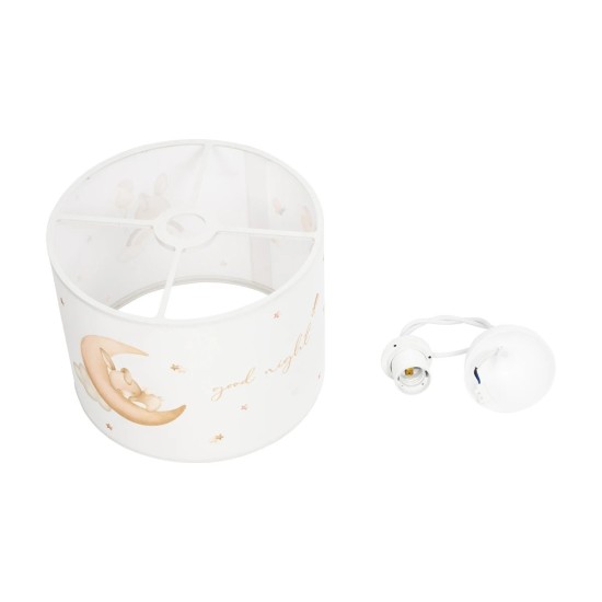 GLOBOSTAR® MOON 204-0019 Παιδικό Κρεμαστό Φωτιστικό Οροφής με Ντουί 1 x E27 AC 220-240V IP20 - Πολύχρωμο - Μ28 x Π28 x Υ24cm